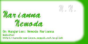 marianna nemoda business card